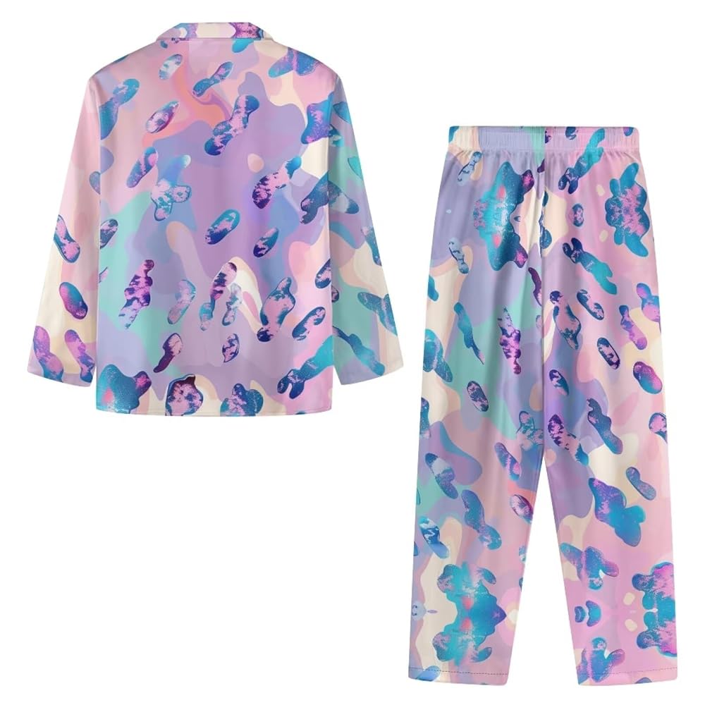 YORXINGY Womens 2 Piece Pajama Set Artistic Print Pajama Set